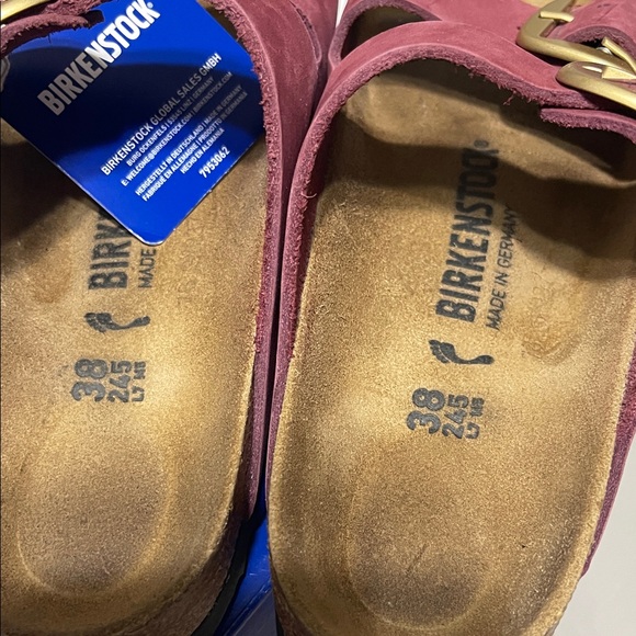 Birkenstock Arizona BS Patent Sand Sandal in Patent Sand - Picture 7 of 15